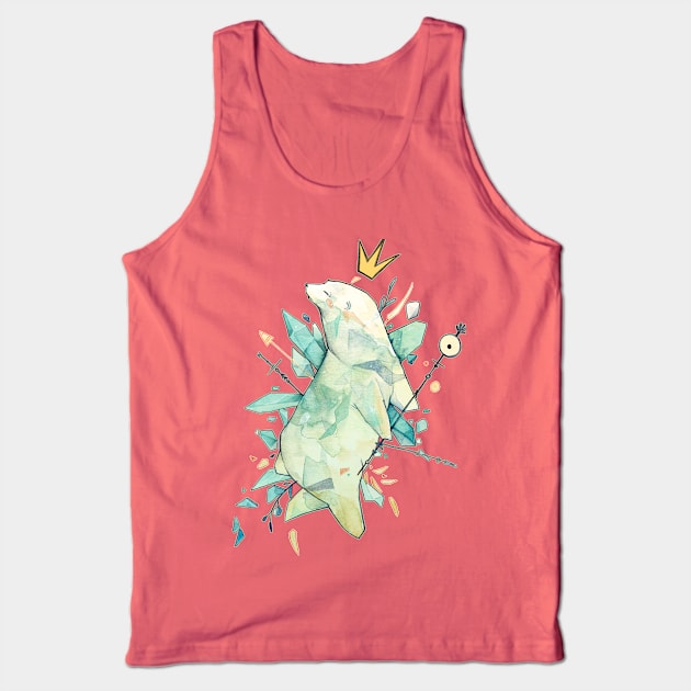 Polar bear king Tank Top by Hittouch